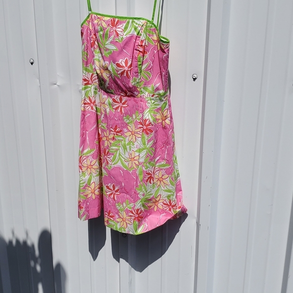 Lilly Pulitzer spaghetti floral elephants sundress - Picture 9 of 16